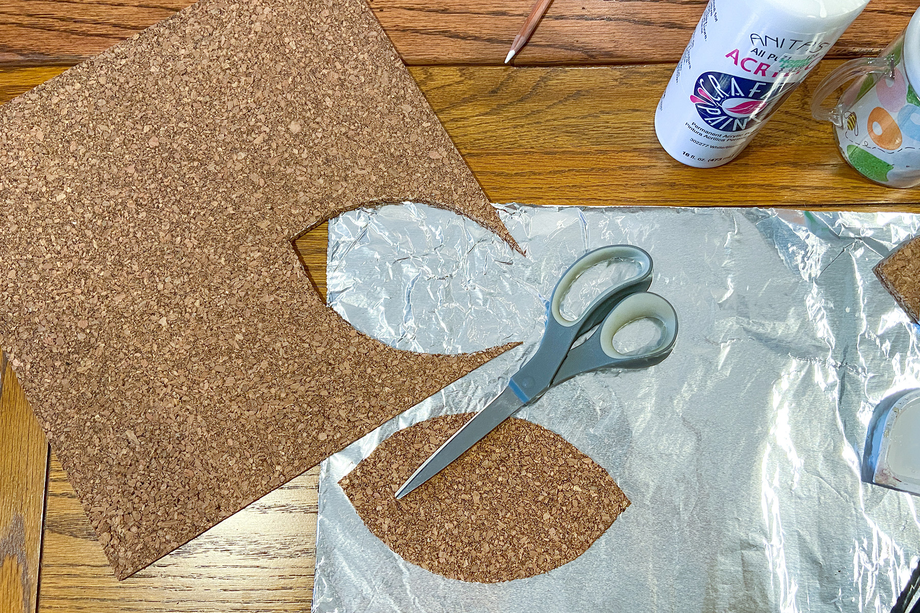 Football Cork Coasters DIY