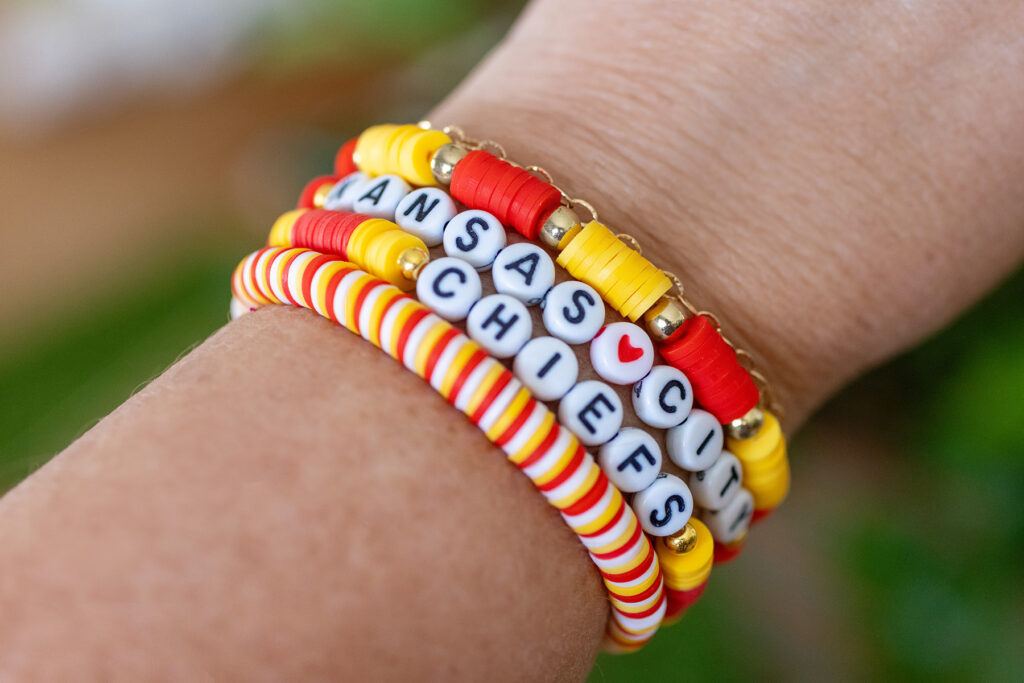 Super Bowl Kansas City Chiefs Clay Beads Friendship Bracelet