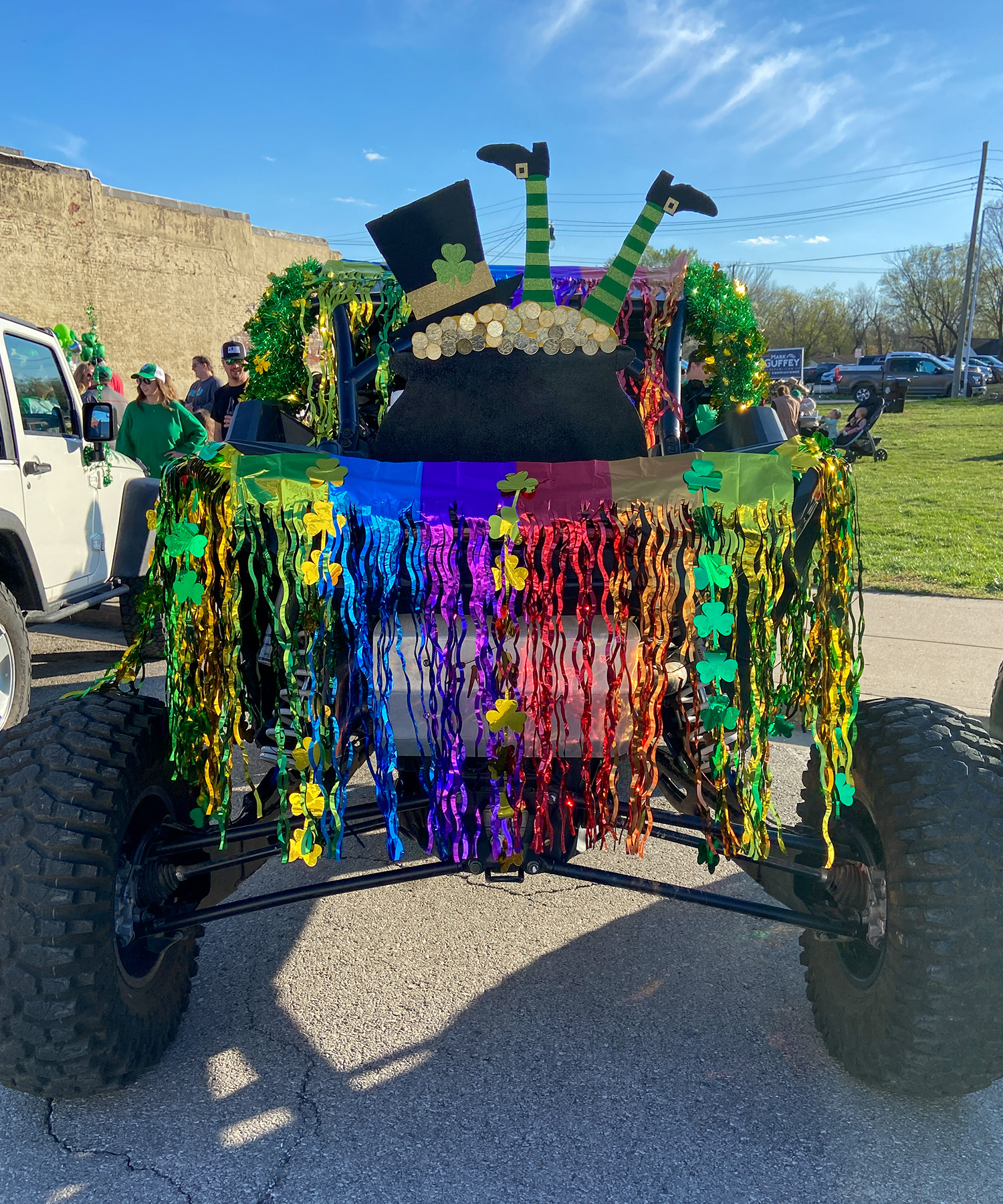 St. Patrick's UTV Parade Float Decorations