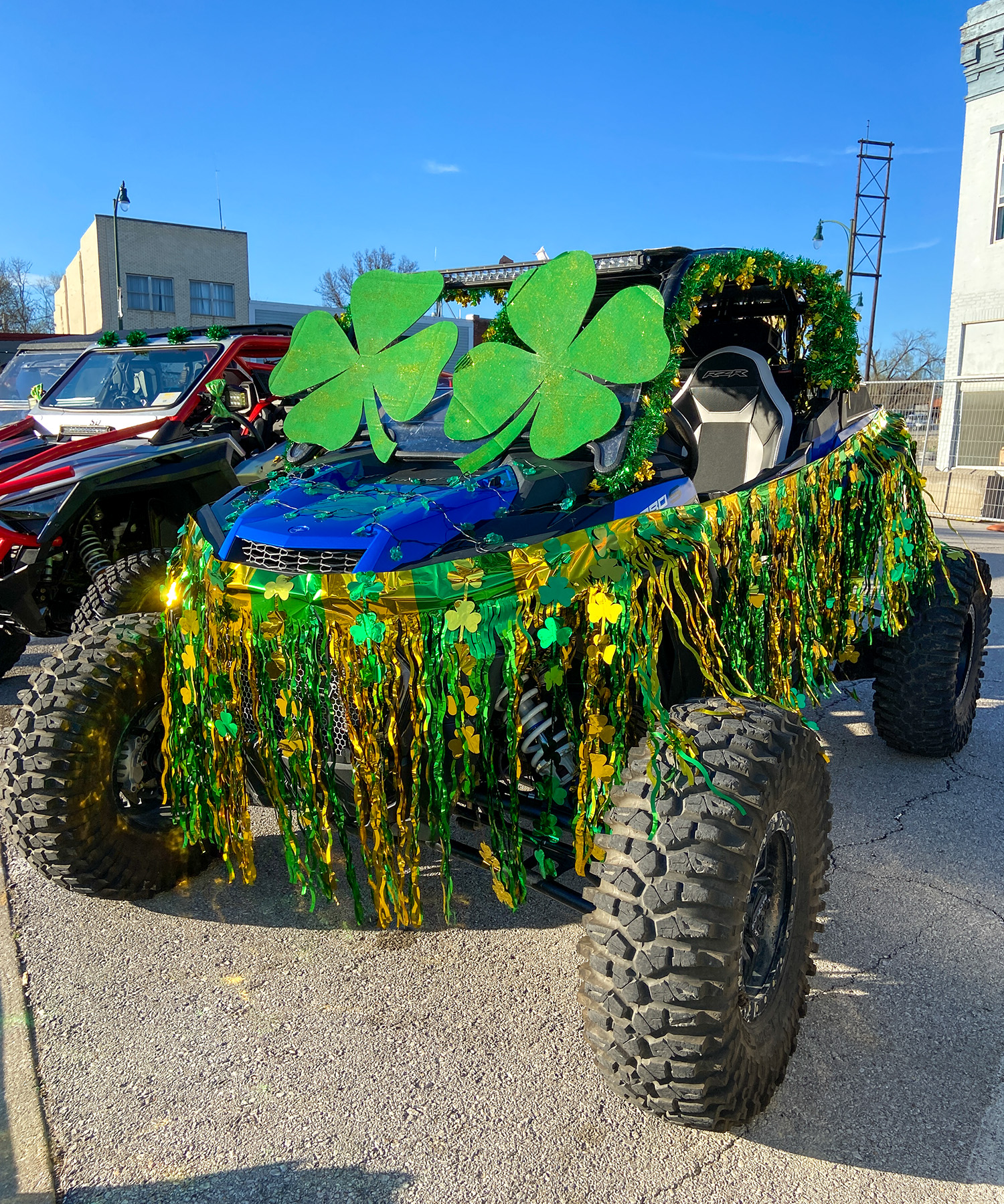 St. Patrick's Day UTV Parade Float Decorations