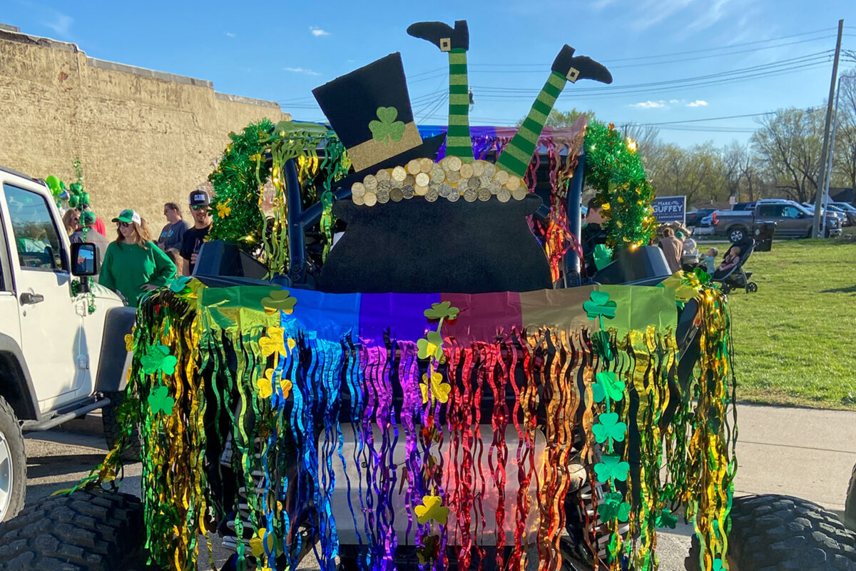 St. Patricks Day UTV Parade Float Decor