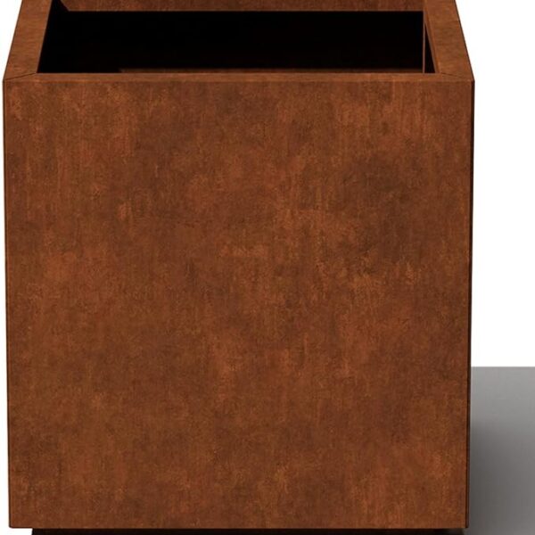 Corten Steel Square Cube Planter Box