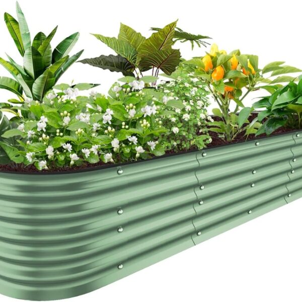 8'x2'x1.4' Metal Raised Garden Bed