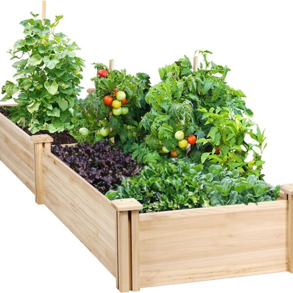 8'x2' Wooden Raised Garden Bed