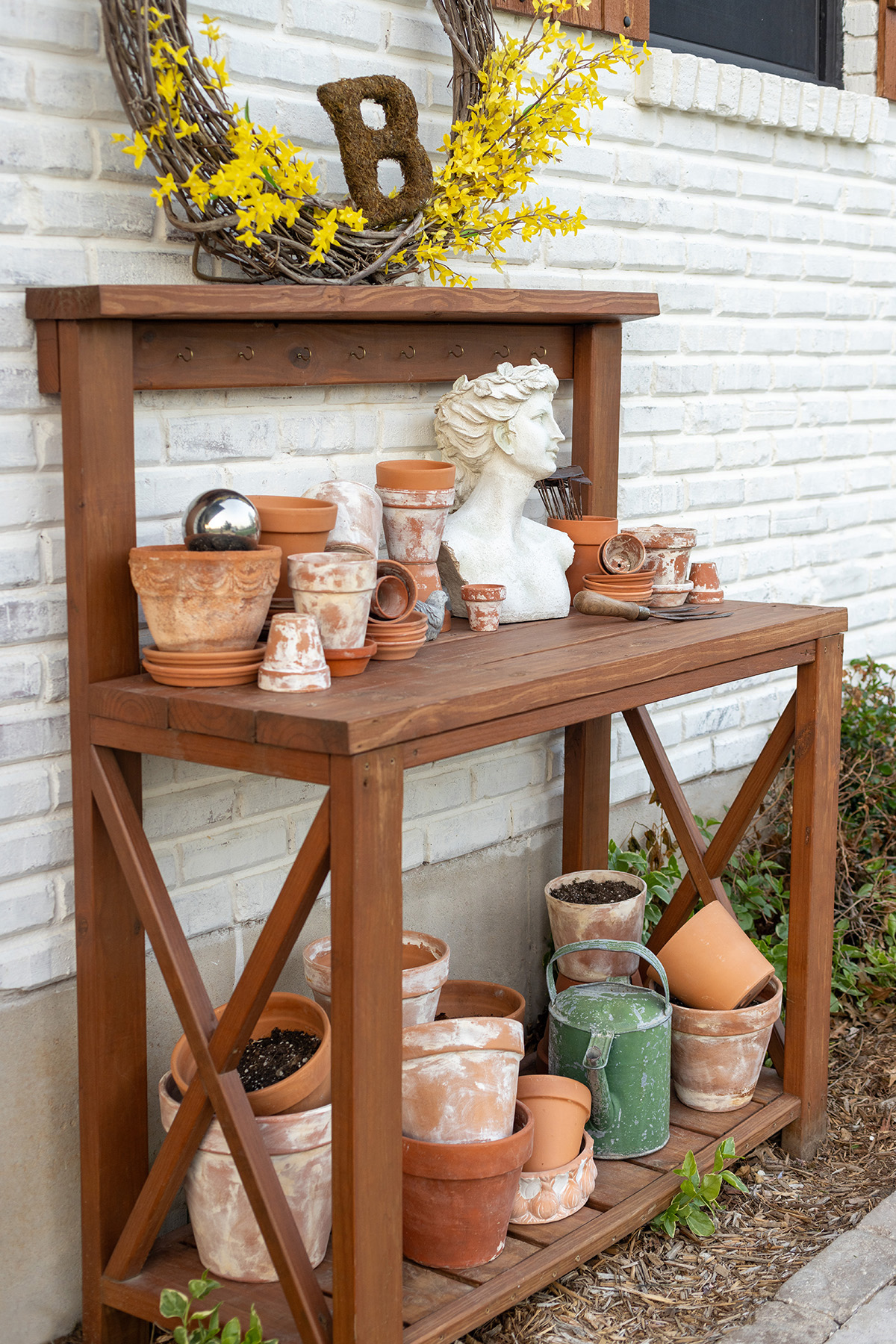 Spring 2024 Potting Bench Decor