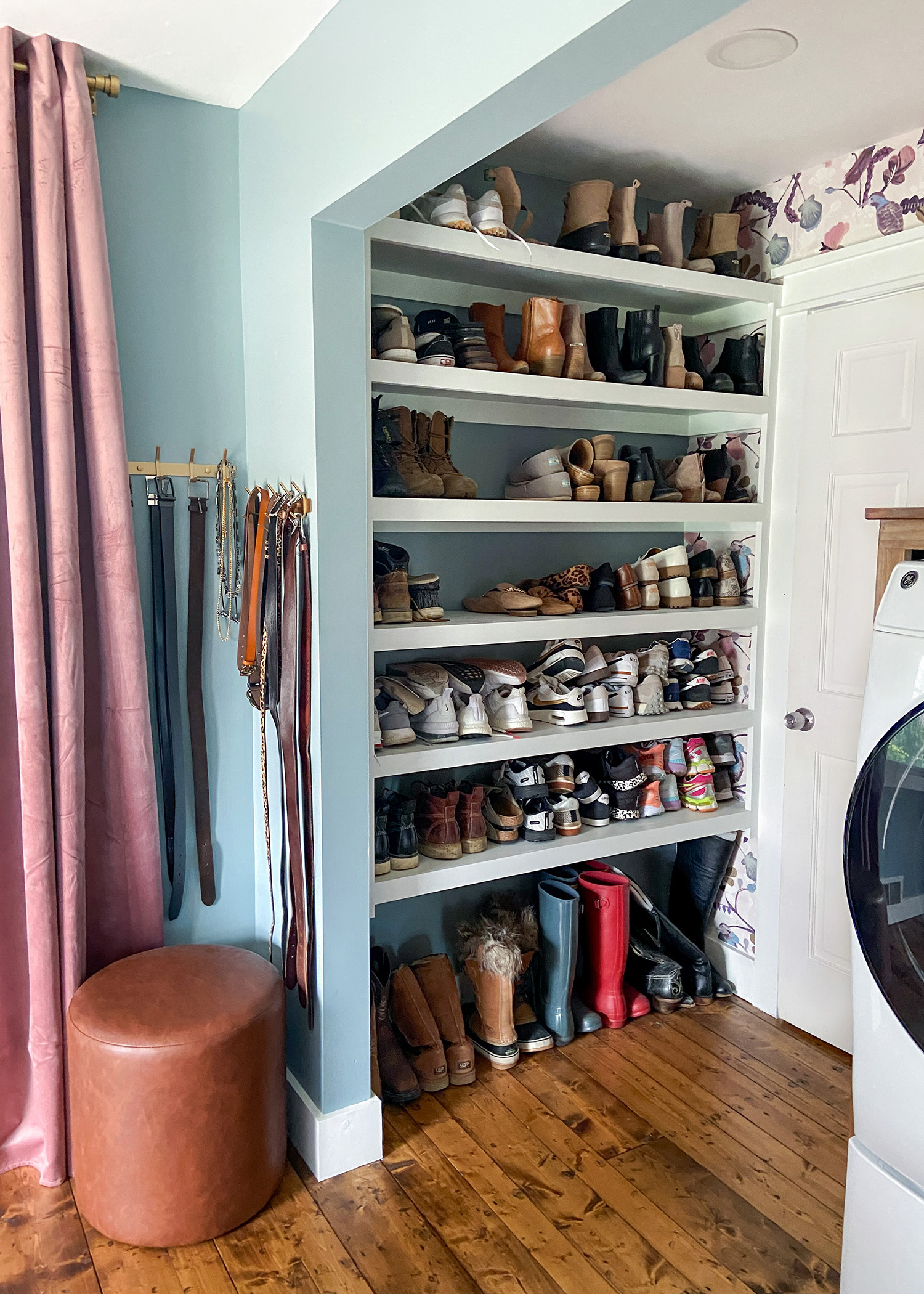 Master Closet Shoe Shelves