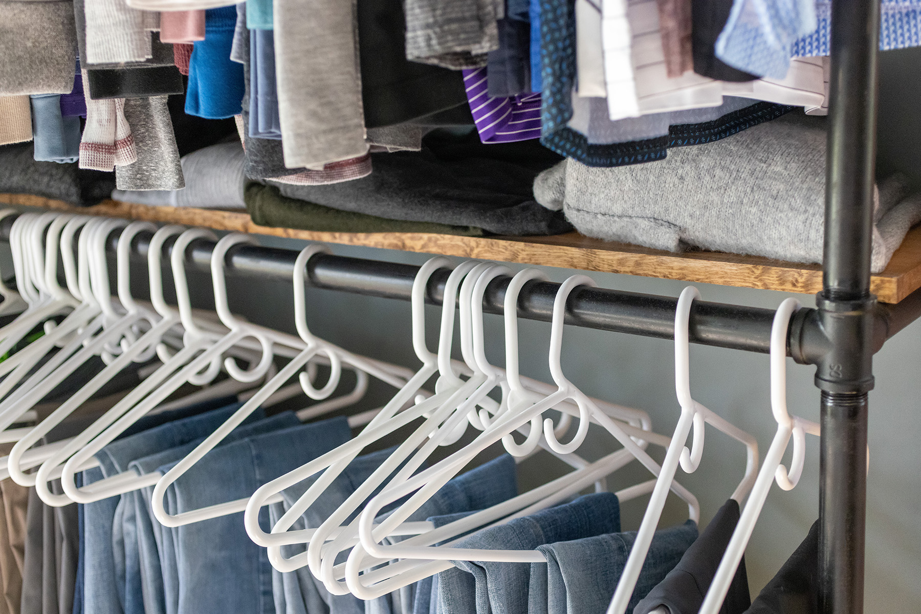 Master Closet Sweater Shelf