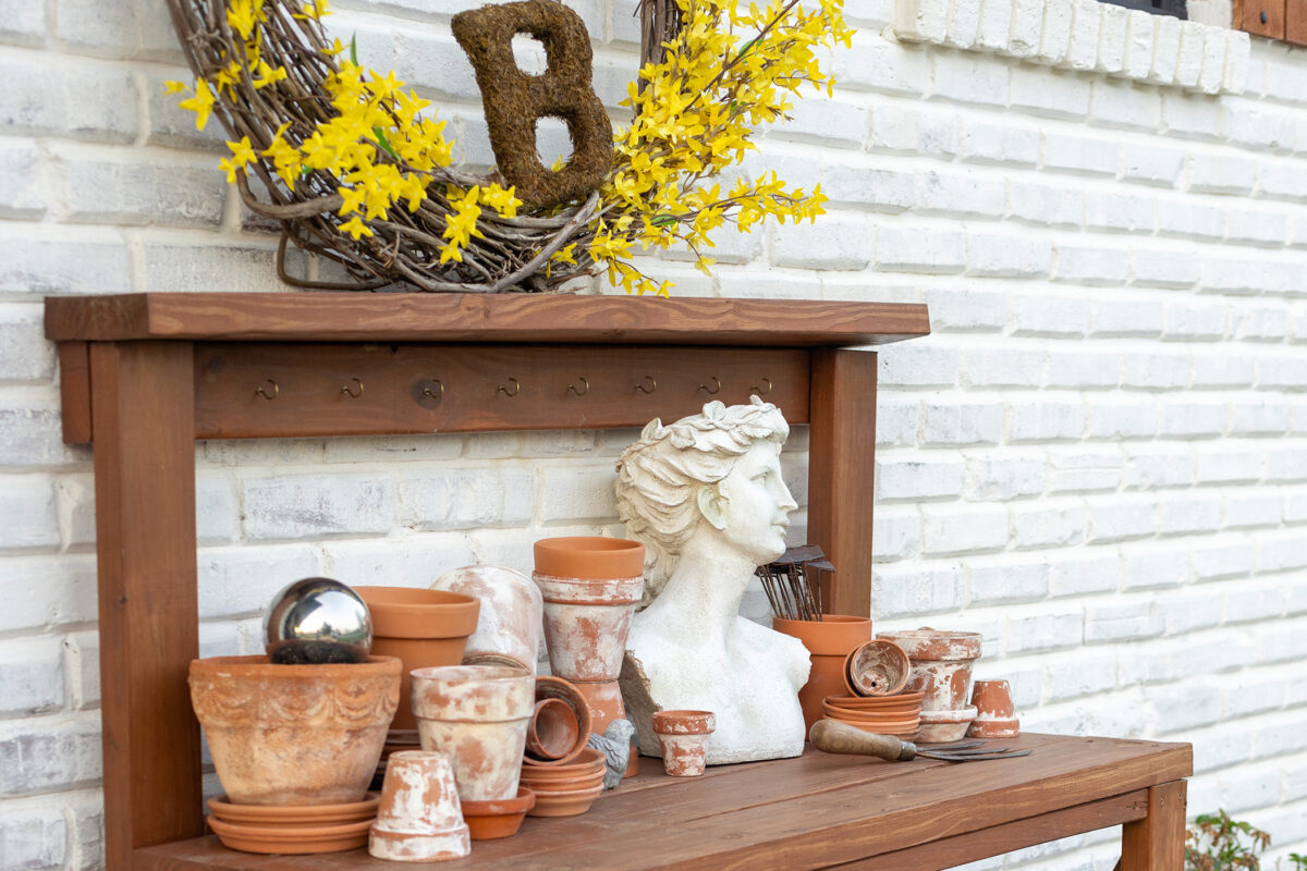 Spring Potting Bench