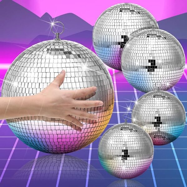 Set of 4 Large Disco Balls