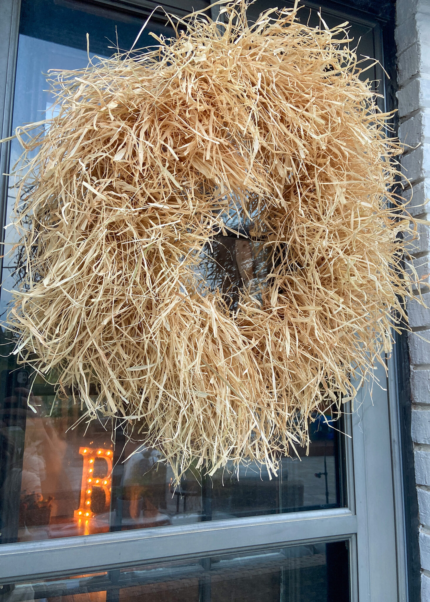 DIY FALL RAFFIA WREATH - It's Me, ChristyB