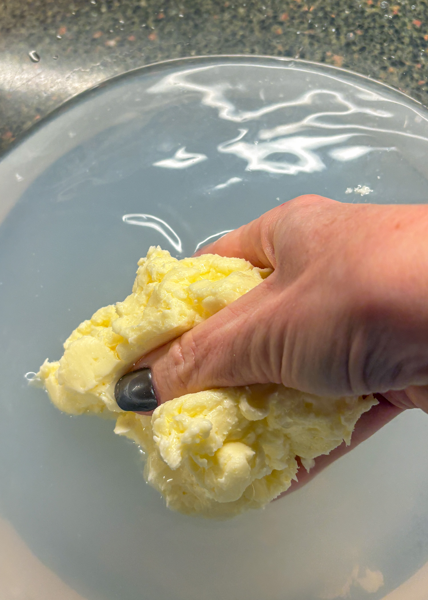 Squeeze Water from Butter