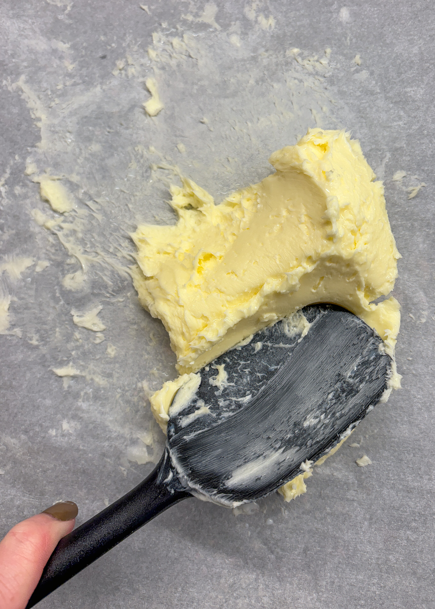Mix salt into butter